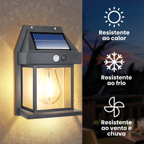 Luminária Solar Impermeável com Sensor - Eco Lux